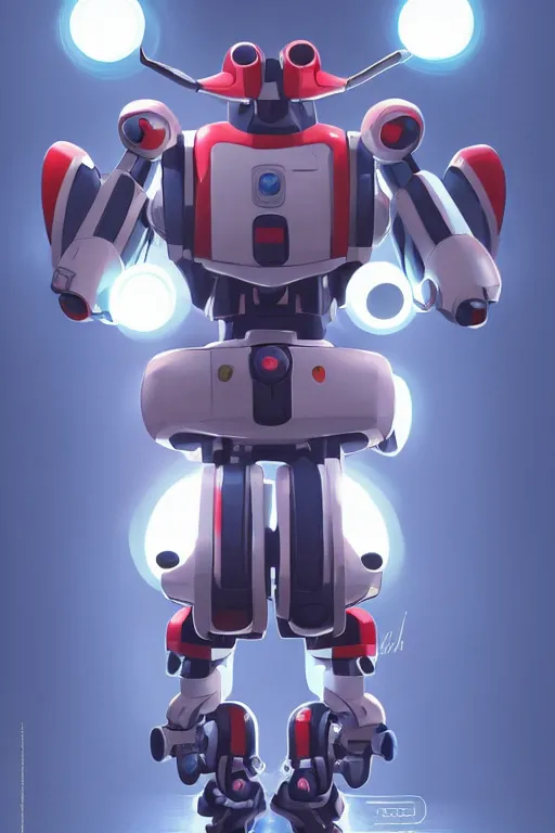 Image similar to metabots medabots medarotto medarot robot minimalist comics, behance hd by jesper ejsing, by rhads, makoto shinkai and lois van baarle, ilya kuvshinov, rossdraws global illumination ray tracing hdr radiating a glowing aura