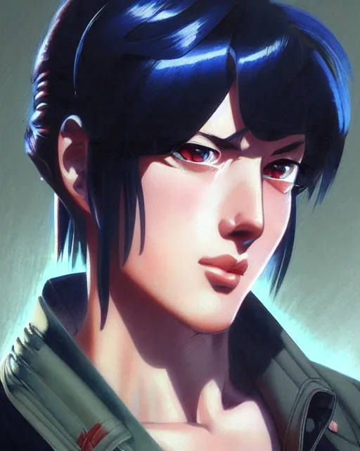 Prompt: portrait Anime 1940s Stallone Sharp fine face, pretty face, realistic shaded Perfect face, fine details. Anime. cyberpunk realistic shaded lighting by katsuhiro otomo ghost-in-the-shell, magali villeneuve, artgerm, rutkowski Jeremy Lipkin and Giuseppe Dangelico Pino and Michael Garmash and Rob Rey