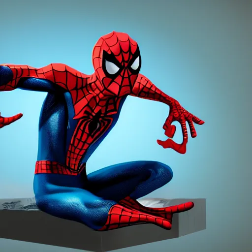 Image similar to spider - man sit on the raccoon and eating donuts, concept art, trending on artstation, highly detailed, intricate, sharp focus, digital art, 8 k