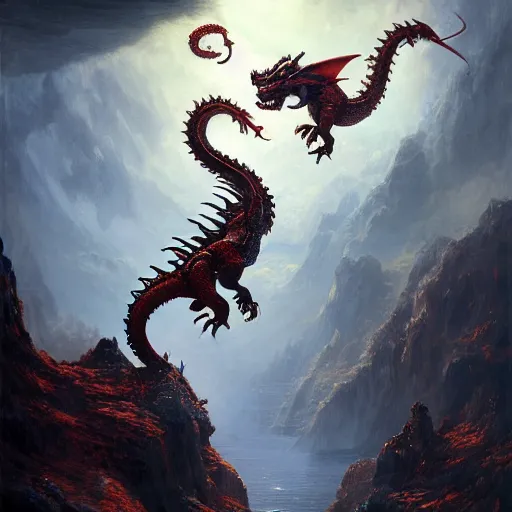 Image similar to artstation concept of a dragon baby, cute, adorable, breathing out visably, smooth chinese dragon, big eyes, bright colorful, hyperdetailed, artstation trending, world renowned artists, worth 1 0 0 0. com, historic artworks society, antique renewel, cgsociety, by greg rutkowski, by gustave dore, deviantart