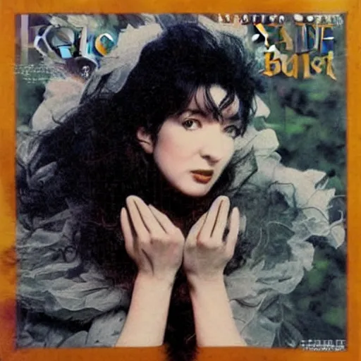 Prompt: kate bush, japanese album cover