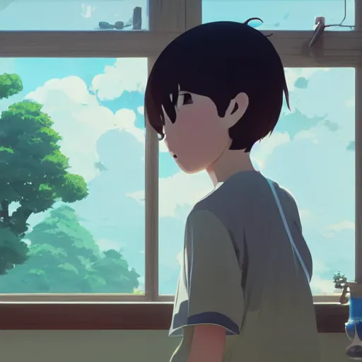 Image similar to song of myself, i am of old and young, of the foolish as much as the wise, regardless of others, ever regardful of others, cory loftis, james gilleard, atey ghailan, makoto shinkai, goro fujita, studio ghibli, rim light, exquisite lighting, clear focus, very coherent, plain background