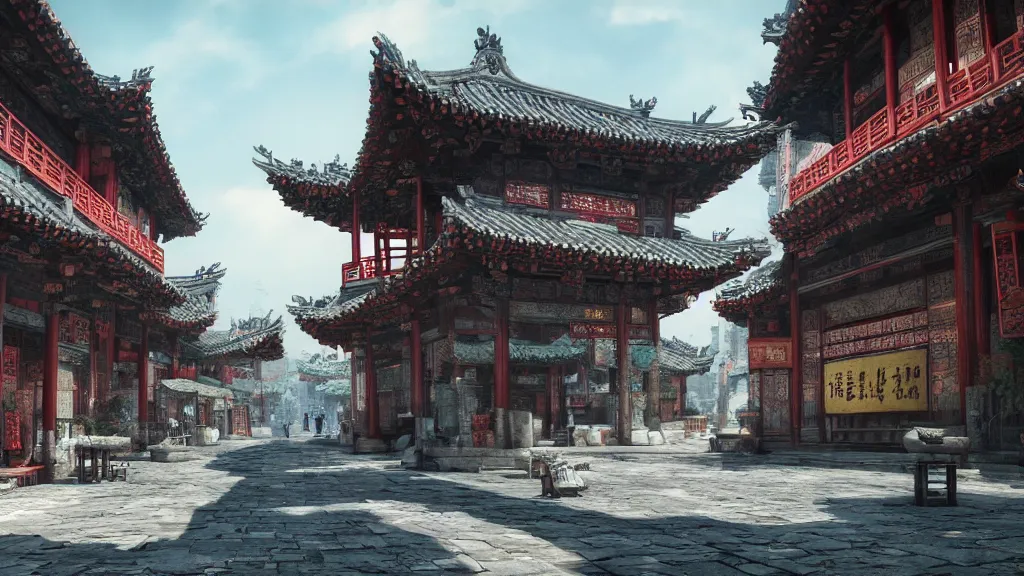 Prompt: old chinese city, fantasy artwork, very very very beautiful scenery, hd, hdr, ue5, ue6, unreal engine 5, cinematic 4k wallpaper, 8k, ultra detailed, high resolution, artstation, award winning