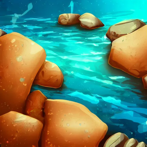 Image similar to underwater, sand, rocks, rpg background,