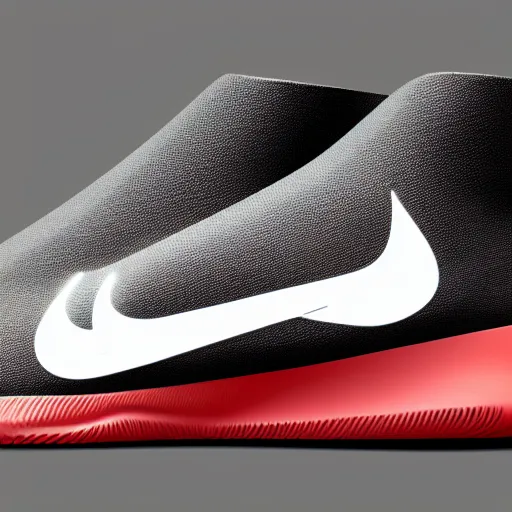 Image similar to new nike shoe looks like a sports car. octane render. rim light.