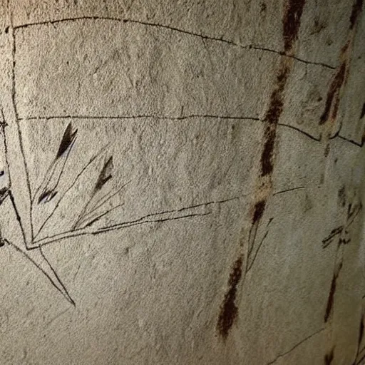 Image similar to “amogus cave drawing found by archaeologists, award winning”