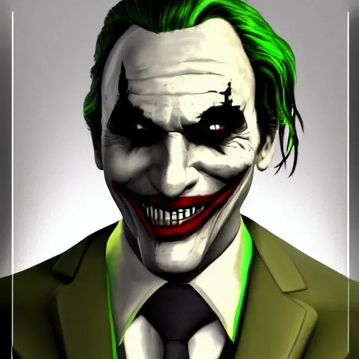 Prompt: The Joker as Gordon freemen from halflife 2, video game accurate model