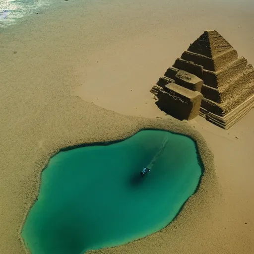 Image similar to Egypt pyramids underwater