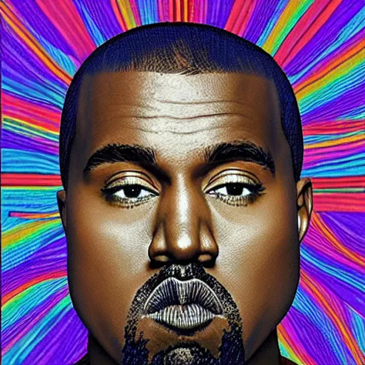 Image similar to kanye west donda album cover, beautiful, coherent, colorful