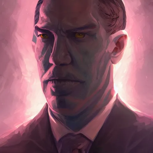 Image similar to a portrait of H.P. Lovecraft playing the part of Cthulhu, half-man half-demon, ambient lighting, 4k, anime key visual, lois van baarle, ilya kuvshinov, rossdraws, artstation