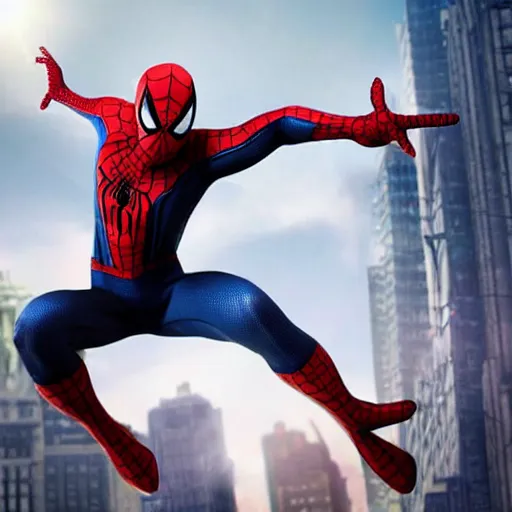 Image similar to advanced spider - man suit, cinematic, volumetric lighting, realistic, hyperdetailed, photorealistic, photograph