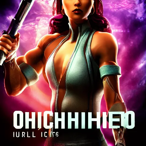 Prompt: Movie poster of Orchid from Killer Instinct 2, studio photography, cinematic lighting, highly detailed and intricate, HDR 8k
