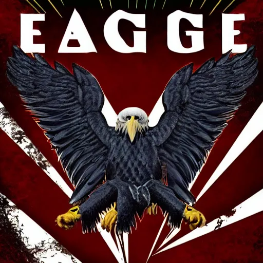 Image similar to eagle album art, poster, cover art, epic, dramatic