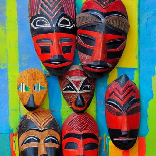 Image similar to African masks