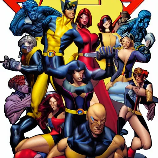 Prompt: xmen by mark brooks