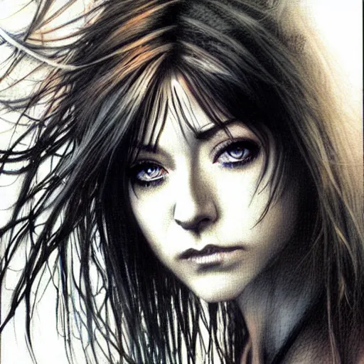 Image similar to female who looks like alyson hannigan by luis royo