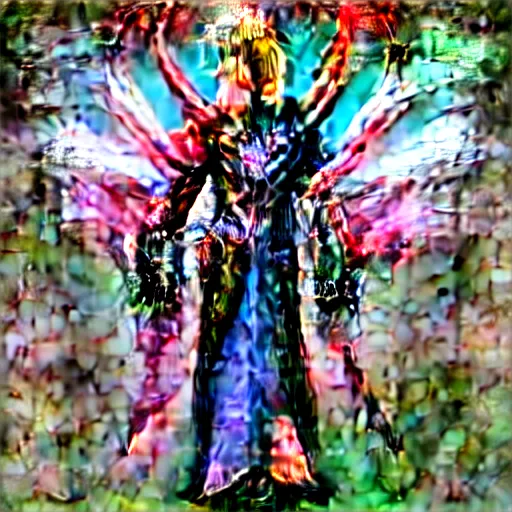 Image similar to cyber dragon angel pimp