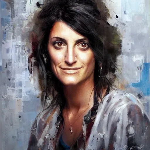 Prompt: jamie lynn spears and lisa edelstein morphed together, hybrid, jeremy mann painting