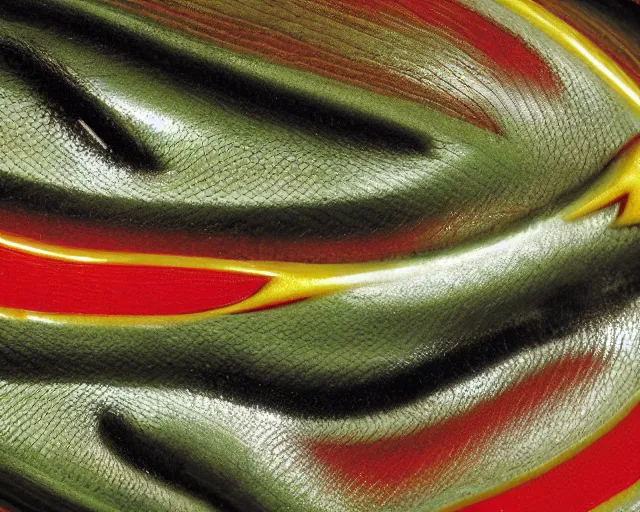 Image similar to close up photograph of rayquaza, by frans lanting, sharp focus