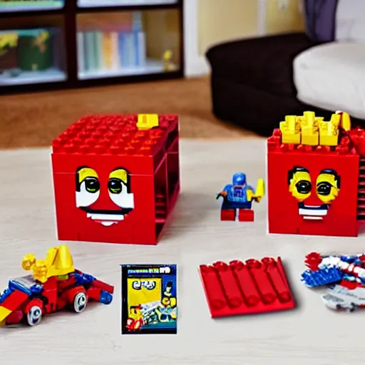 Prompt: lego elmo set