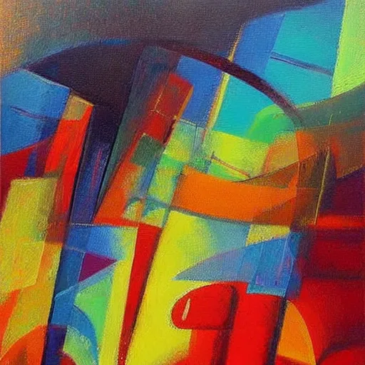 Image similar to painting, by alexander rostov!!, ( stylized ), ( ( abstract ) )