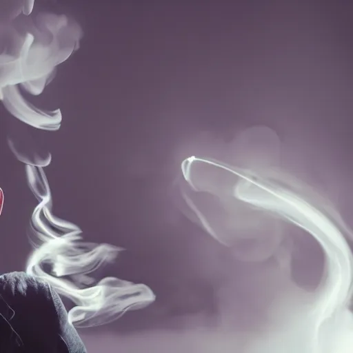 Image similar to man - shaped swirling smoke, octane render, dramatic lighting, cinematic