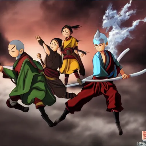 Prompt: detailed photorealistic photo the last airbender