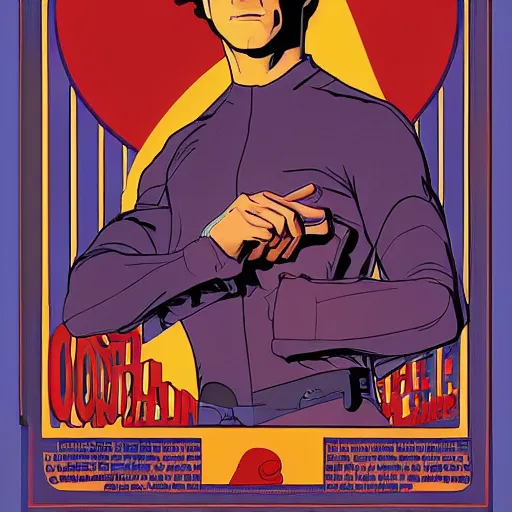 Image similar to joseph gordon - levitt retro minimalist portrait by jean giraud, moebius starwatcher comic, 8 k