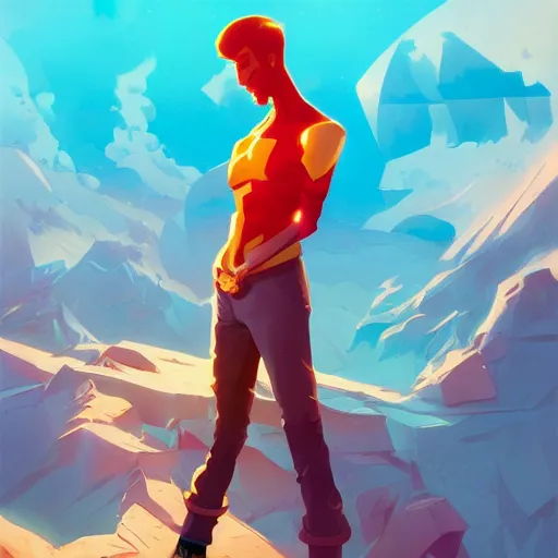 Image similar to hero world rockoa €™ s modern life, behance hd by jesper ejsing, by rhads, makoto shinkai and lois van baarle, ilya kuvshinov, rossdraws global illumination