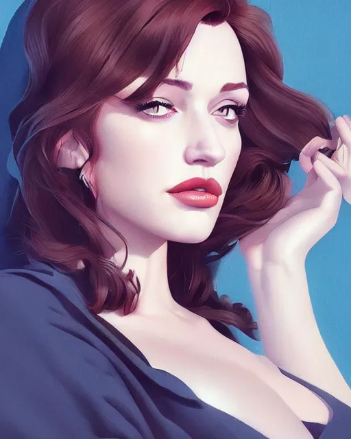 Image similar to a beautiful gina gershon christina hendricks kat dennings dolly parton instagram model, cascading hair!!!!, by wlop and ilya kuvshinov and artgerm, symmetrical eyes, aesthetic, gorgeous, stunning, alluring, attractive, artstation, deviantart, pinterest, digital art