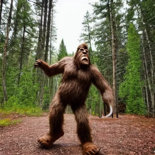 Image similar to bigfoot killing a deer