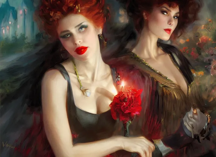 Image similar to vampire nobility by vladimir volegov and alexander averin and delphin enjolras and daniel f. gerhartz