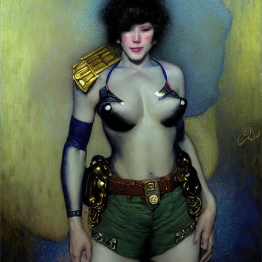 Image similar to portrait of a female furry bull cow in a police uniform. shadowrun furaffiniy cyberpunk fantasy highly detailed painting by gaston bussiere craig mullins jc leyendecker gustav klimt artgerm greg rutkowski john berkey, bergey, craig mullins, ruan jia, raymond swanland, jeremy mann, tom lovell, alex malveda