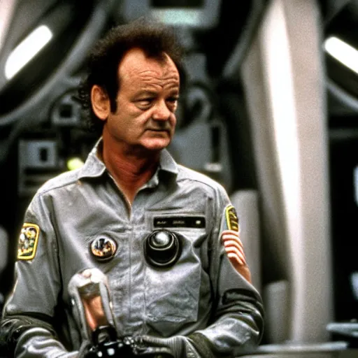 Image similar to bill murray in alien