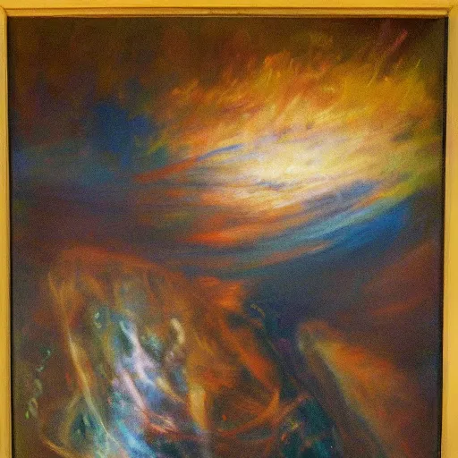 Image similar to tribunal dark vertigo painting by turner