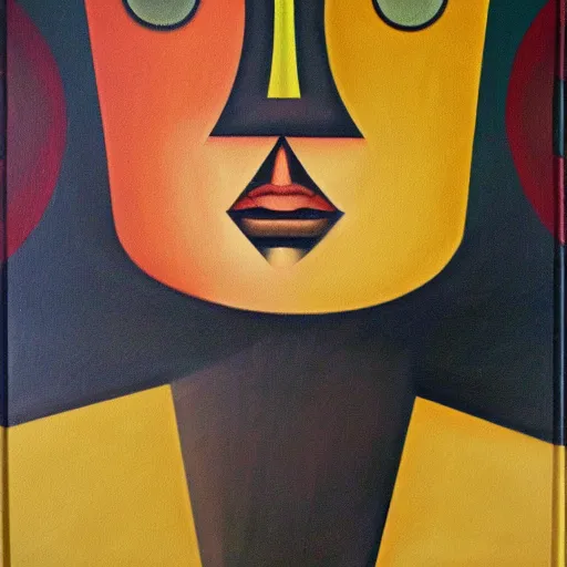 Image similar to grant us eyes, by bauhaus, oil on canvas