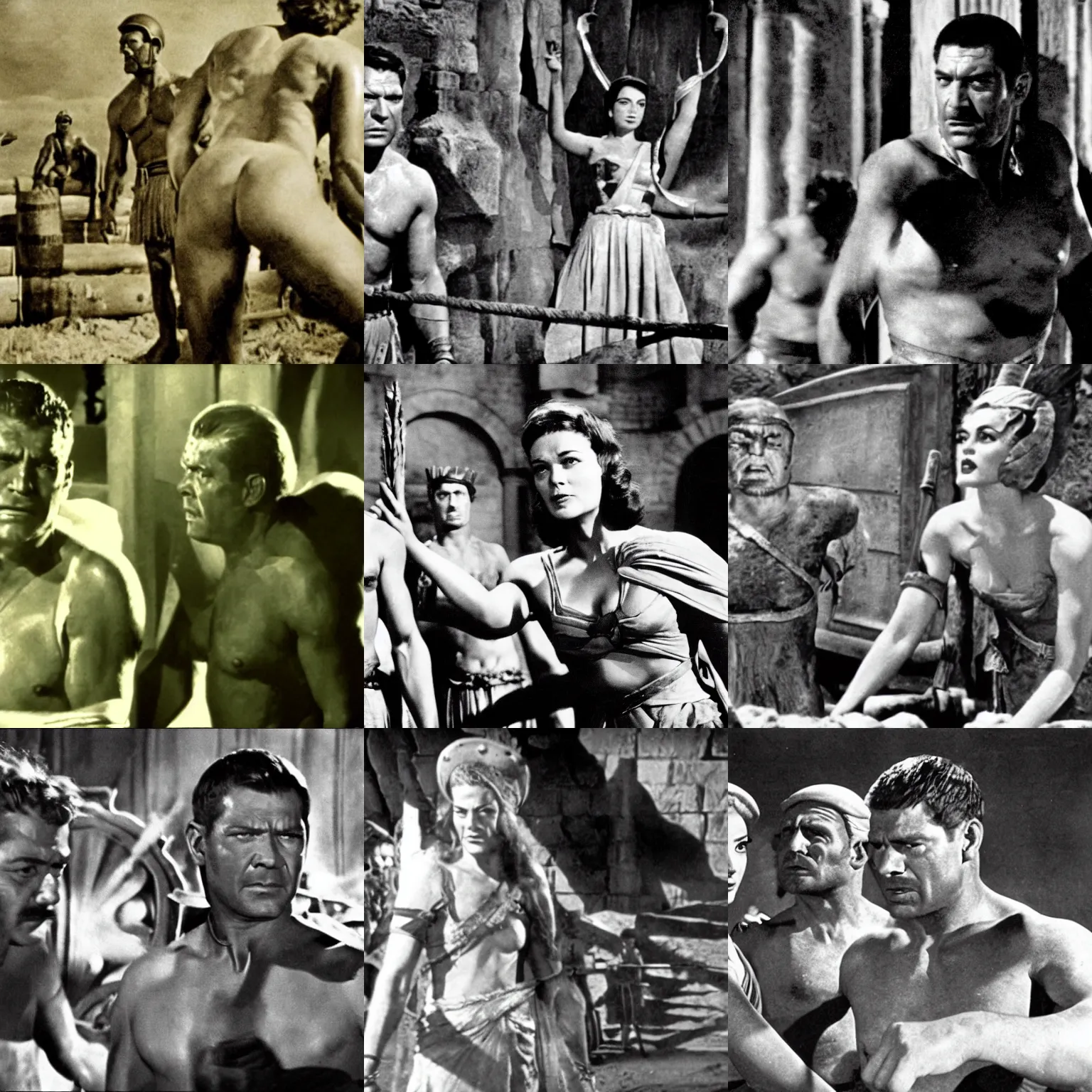 Prompt: a film still from spartacus ( 1 9 6 0 )