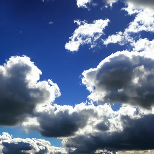 Prompt: heart heart shaped clouds, photo