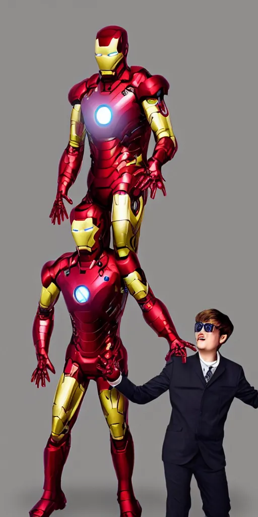 Image similar to oliver tree as iron man