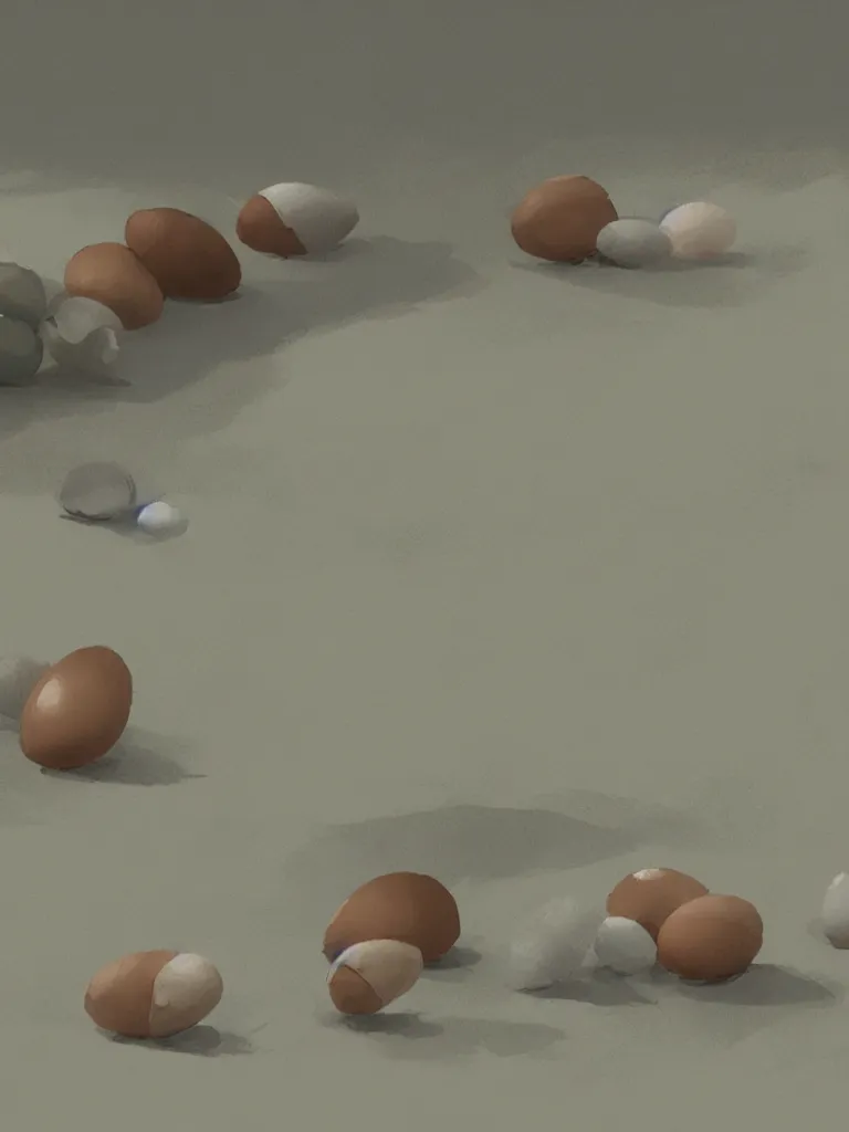 Prompt: walking on eggshells by disney concept artists, blunt borders, rule of thirds