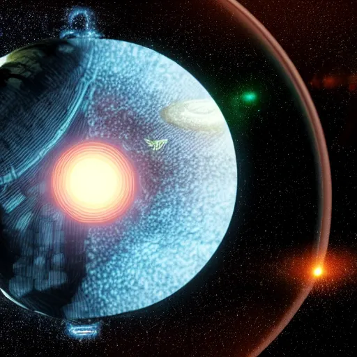 Image similar to an alien exoplanet depicted on a futuristic interface, onscreen info and labels