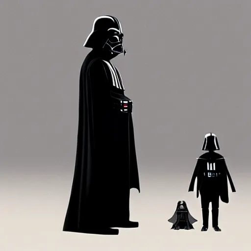 Image similar to darth vader, artwork by goro fujita