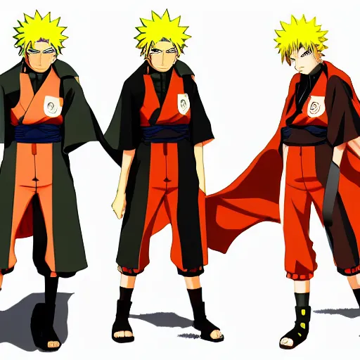 prompthunt: Fusion of Naruto Uzumaki from the anime Naruto and