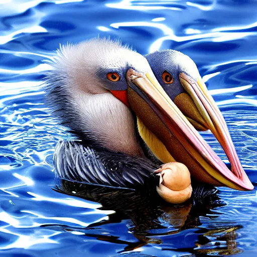 Prompt: deep fried ugly baby pelican, hilarious goofy image