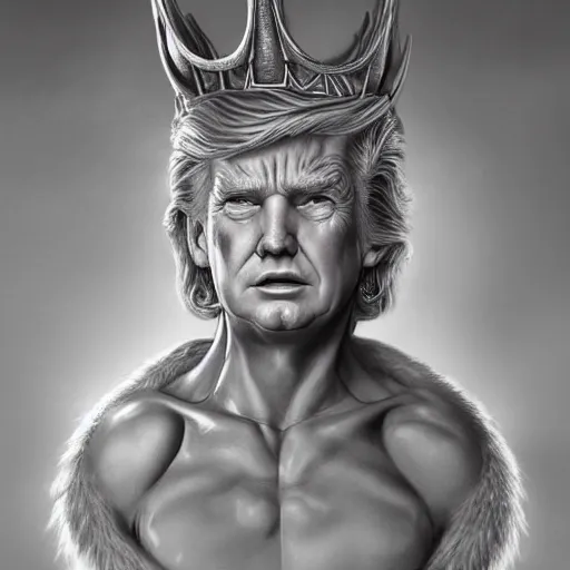 Image similar to a detailed fantasy character portrait of Donald Trump as a Centaur king of arts by lauri blank, artgerm, evelyn de morgan, 8K, 50mm lens