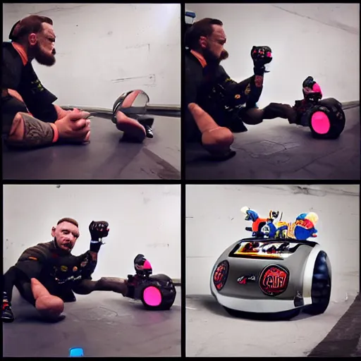 Image similar to conor mcgregor vs battlebot