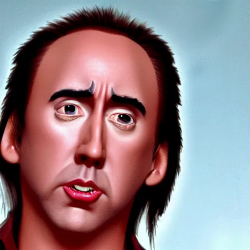 Image similar to nic cage in bambi, disney,