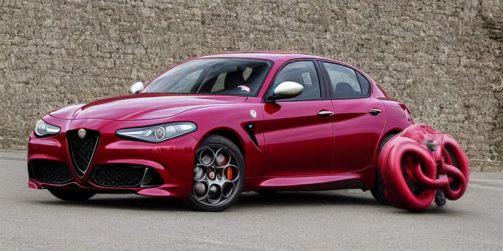 Prompt: “2000s Alfa Romeo Giulia Quadrifoglio”