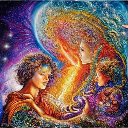 Image similar to the birth of cosmic consciousness by josephine wall and jim fitzpatrick