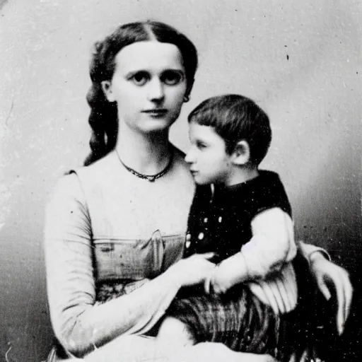 Image similar to photo of a 2 3 year old german princess and her 4 year old son